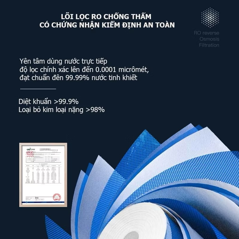 Bình thủy điện máy lọc nước để bàn Xiaomi Qcooker CS_JY100, công nghệ lọc RO - Ảnh 6
