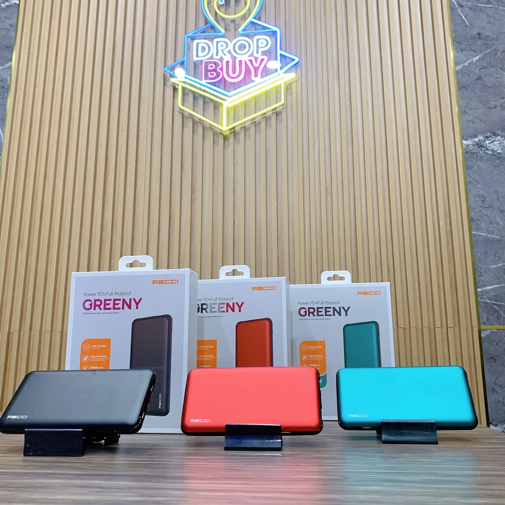 Pin dự phòng Recci Greeny RPB-P05 10.000mAh 22.5W PD20W