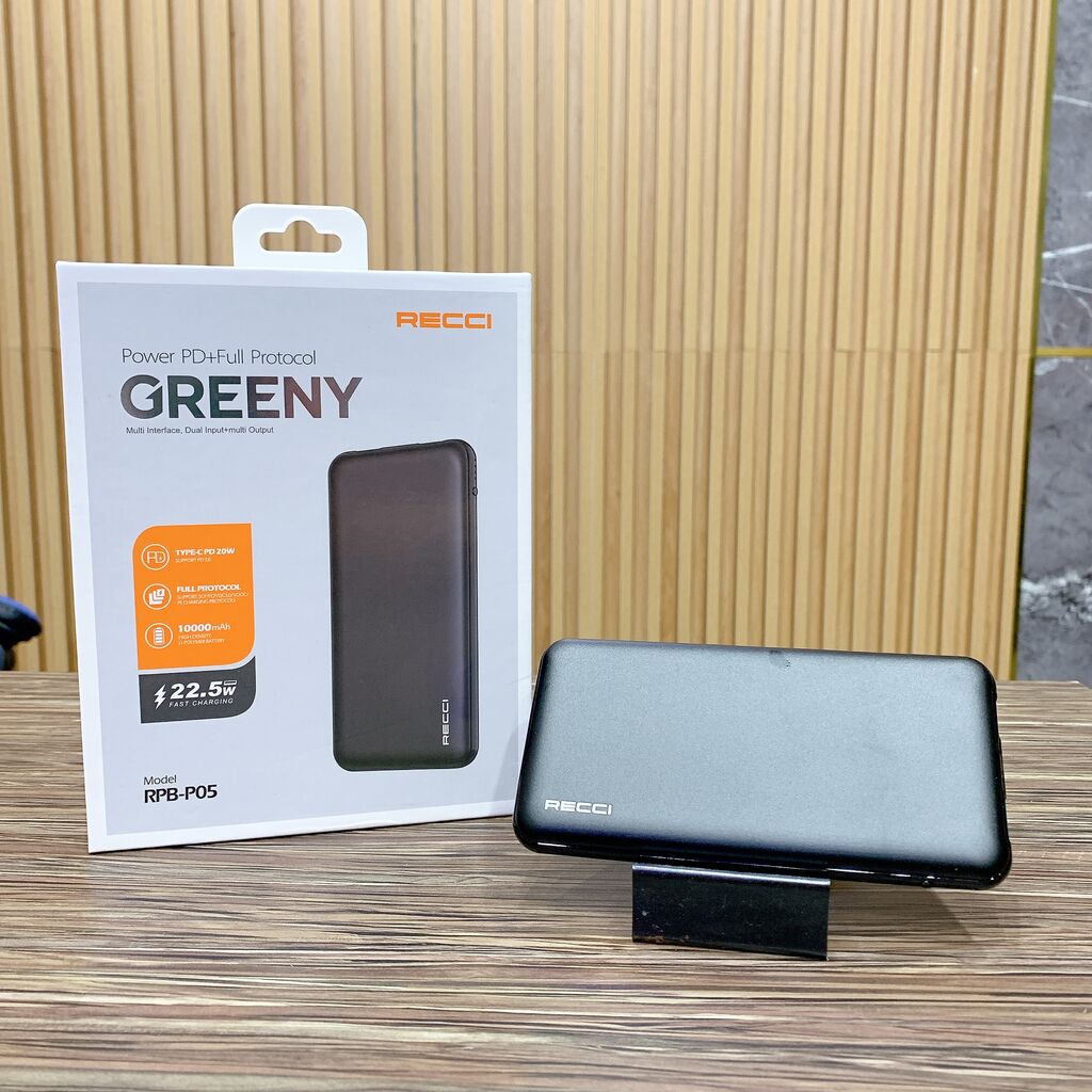 Pin dự phòng Recci Greeny RPB-P05 10.000mAh 22.5W PD20W - Ảnh 2