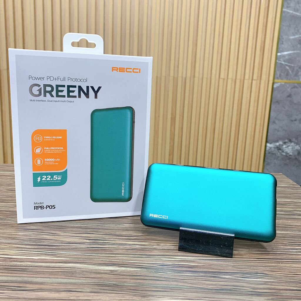 Pin dự phòng Recci Greeny RPB-P05 10.000mAh 22.5W PD20W - Ảnh 4