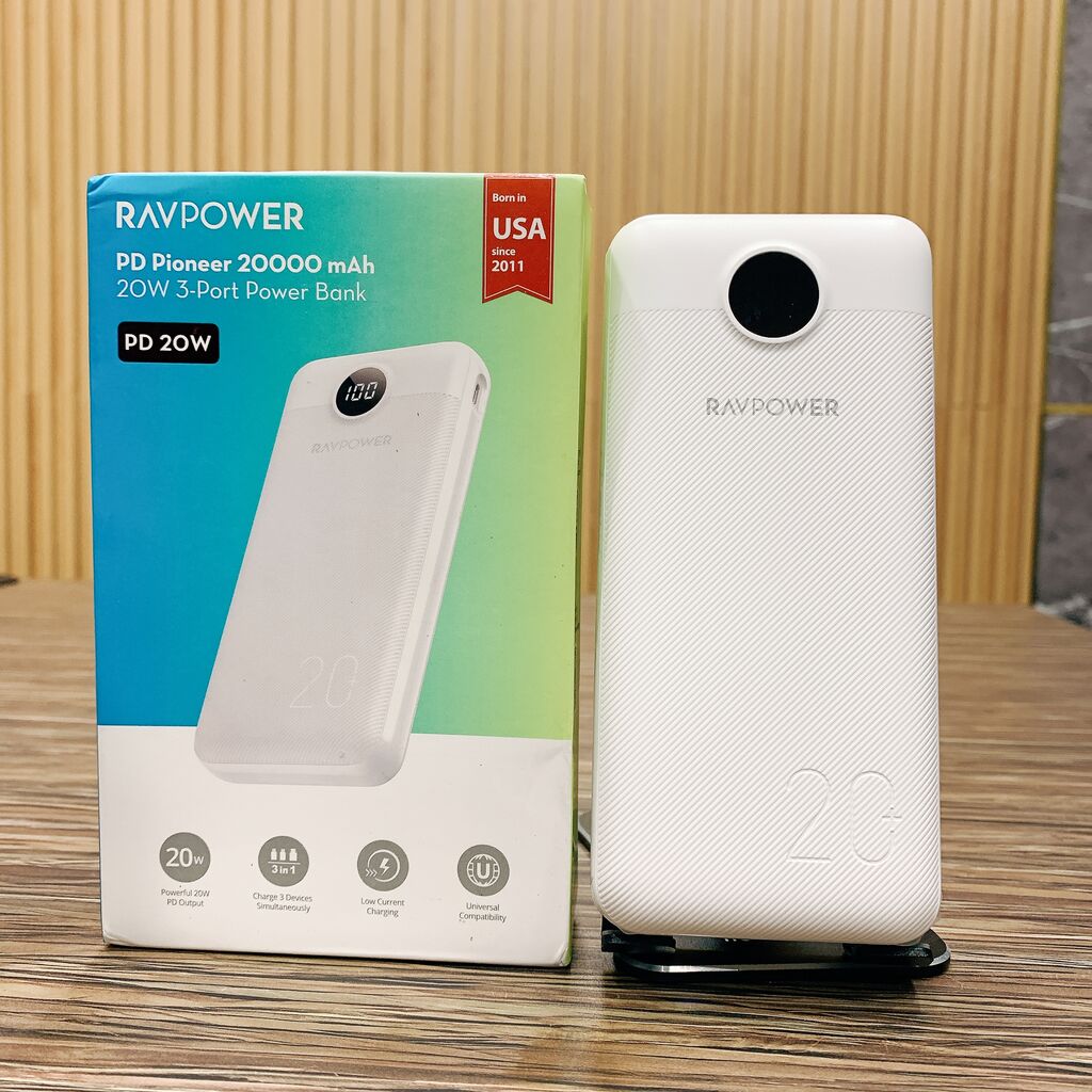 Pin dự phòng 20.000mAh sạc nhanh 20W hãng RAVPower ( Mỹ )  RP-PB1205 - Ảnh 2