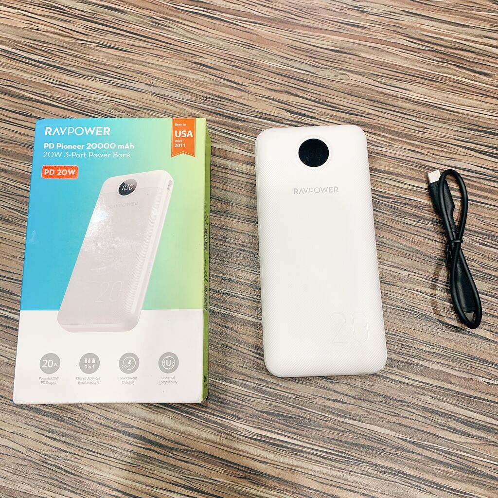 Pin dự phòng 20.000mAh sạc nhanh 20W hãng RAVPower ( Mỹ )  RP-PB1205 - Ảnh 3