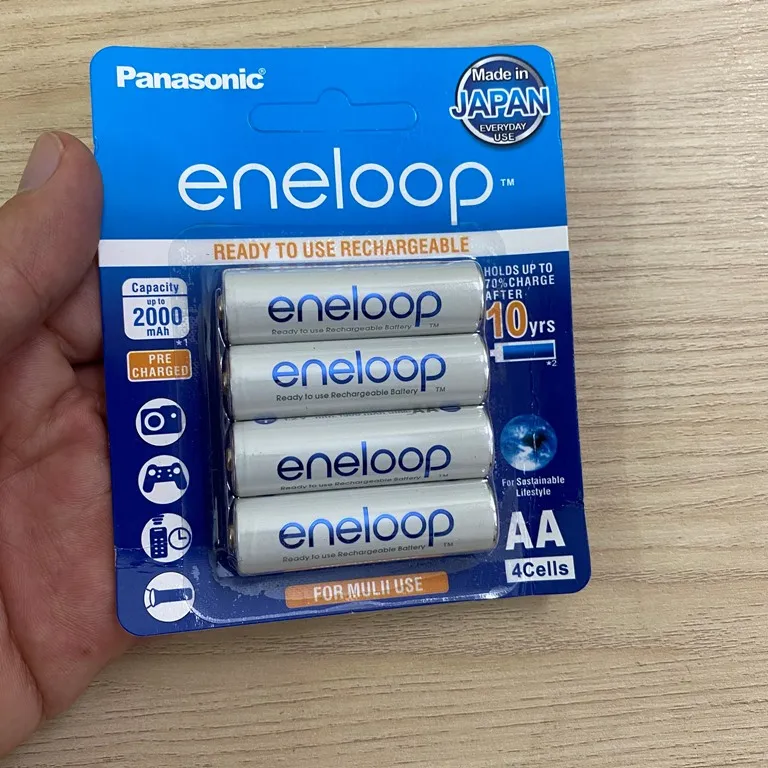 {Order giao 20/6} Pin sạc Panasonic Eneloop AA / AAA Rechargable Battery (Vỉ 4 viên) - Ảnh 4