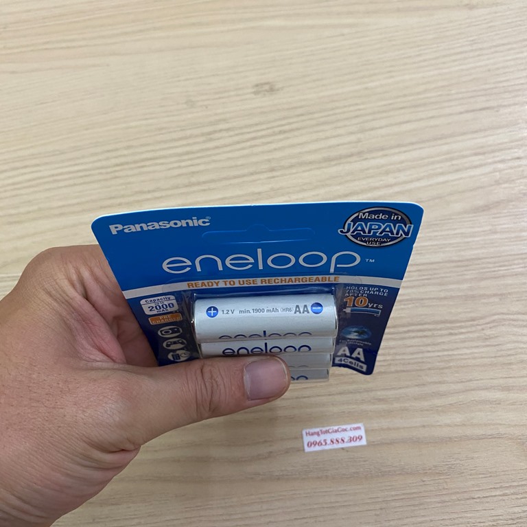 {Order giao 20/6} Pin sạc Panasonic Eneloop AA / AAA Rechargable Battery (Vỉ 4 viên) - Ảnh 7