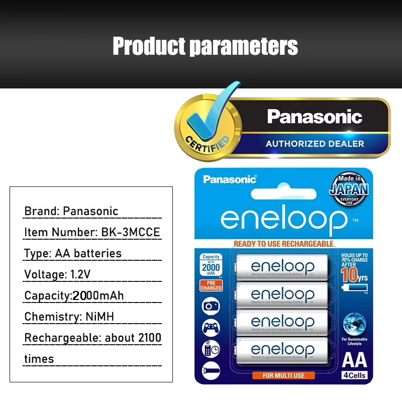 {Order giao 20/6} Pin sạc Panasonic Eneloop AA / AAA Rechargable Battery (Vỉ 4 viên) - Ảnh 9