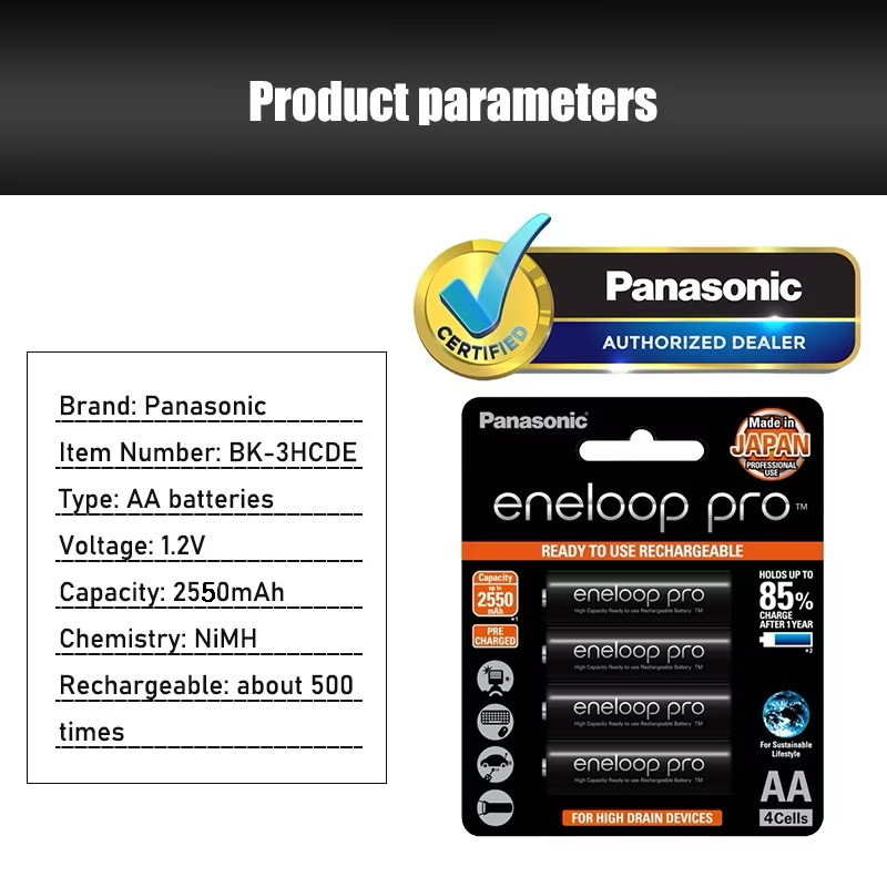 {Order giao 20/6} Pin sạc Panasonic Eneloop AA / AAA Rechargable Battery (Vỉ 4 viên) - Ảnh 8