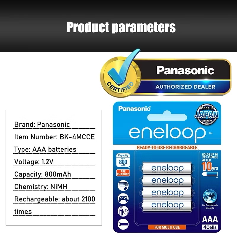 {Order giao 20/6} Pin sạc Panasonic Eneloop AA / AAA Rechargable Battery (Vỉ 4 viên) - Ảnh 10