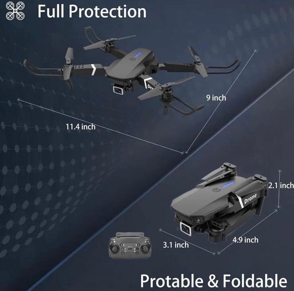  Máy bay Flycam E99 Drone, 3 Pin rời, quay phim chụp ảnh ( hàng Amazon ) - Ảnh 5