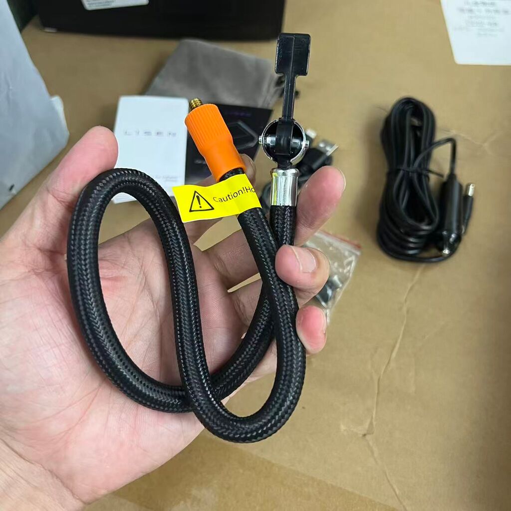 Máy bơm lốp LISEN, công suất lớn 120W, tích pin, cổng sạc Type C - Ảnh 8