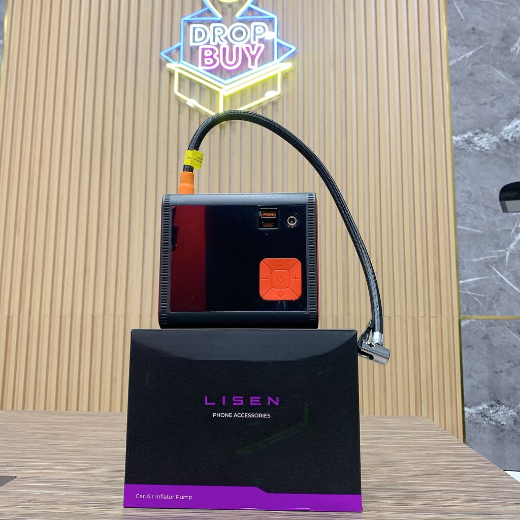 Máy bơm lốp LISEN, công suất lớn 120W, tích pin, cổng sạc Type C - Ảnh 2