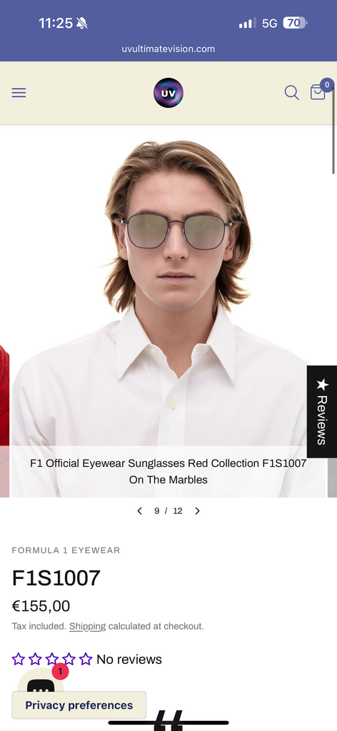Kính râm Formula 1 F1S1007 Eyewear Red Collection ( ko hộp ) - Ảnh 2