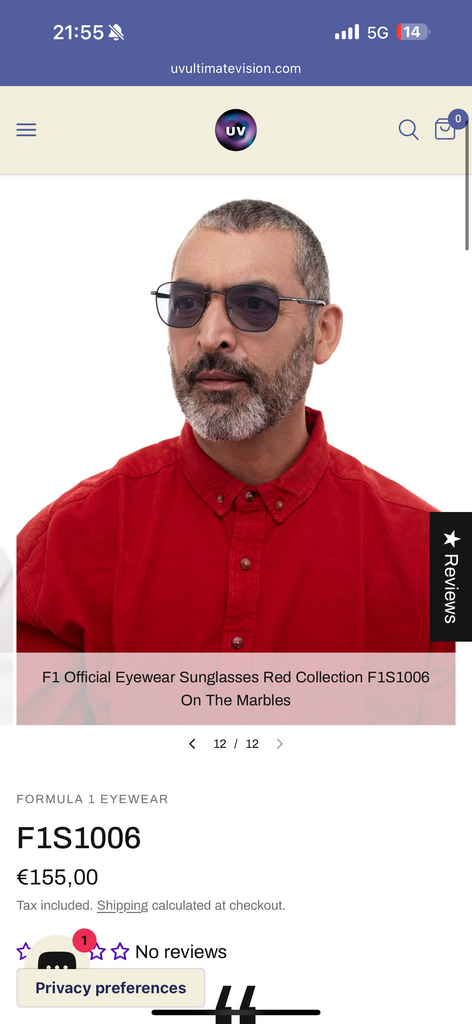 Kính râm Formula 1 F1S1006 Eyewear Red Collection ( ko hộp ) - Ảnh 2