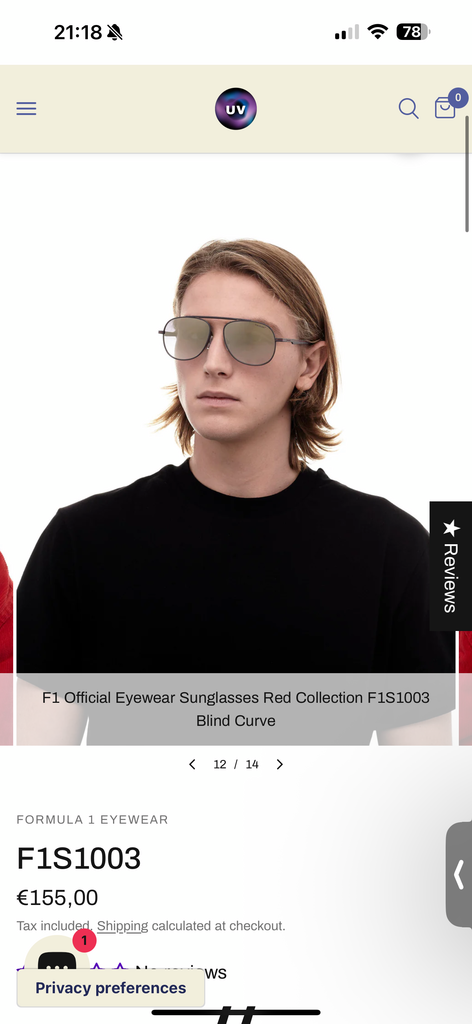 Kính râm Formula 1 F1S1003 Eyewear Red Collection ( ko hộp ) - Ảnh 2