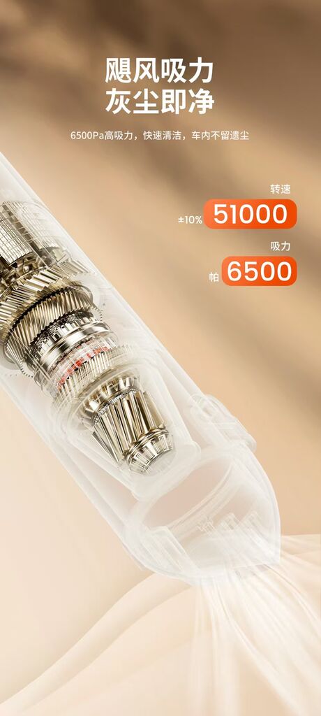 Máy hút bụi cầm tay Toocki V07, 6500Pa, công suất 65w - Ảnh 5