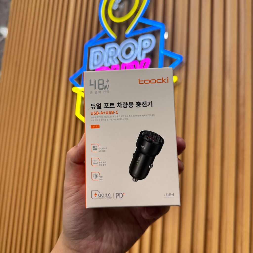 Sạc xe hơi 48W, 2 cổng USB-A + USB-C Toocki - Ảnh 4