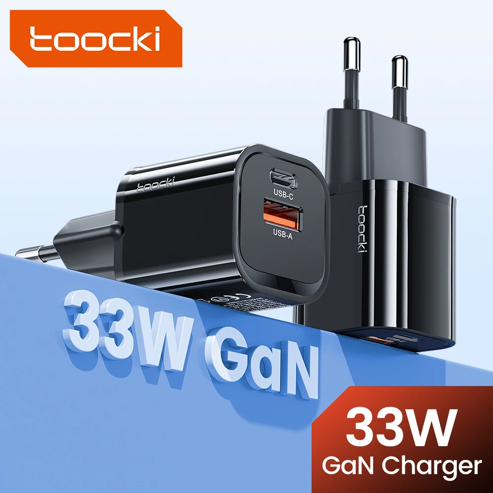 Củ sạc nhanh Toocki 33W GaN USB-C + USB-A - Ảnh 2