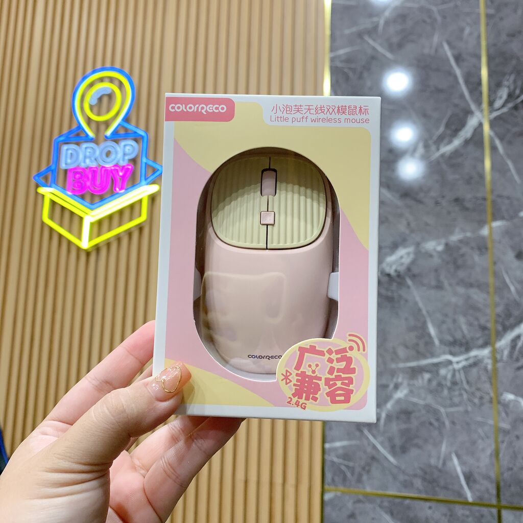  Chuột Sạc Không Dây Hai Chế Độ ColorReco MB10, Bluetooth + USB 2.4G - Ảnh 2
