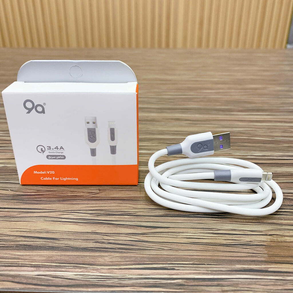 Cáp sạc iPhone hãng 9A, model V90, USB to Lightning