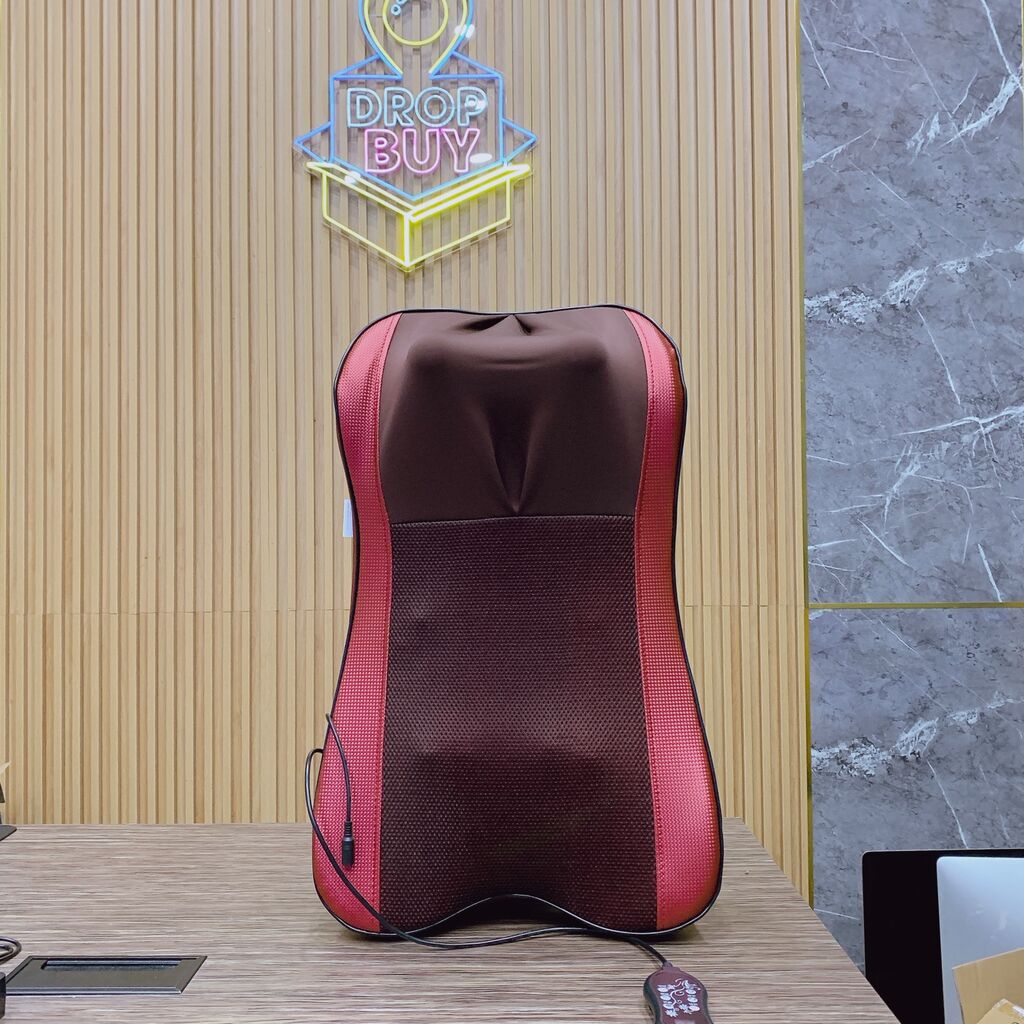 Tựa ghế massage toàn lưng, Massage bi đa nóng AUX - JX006