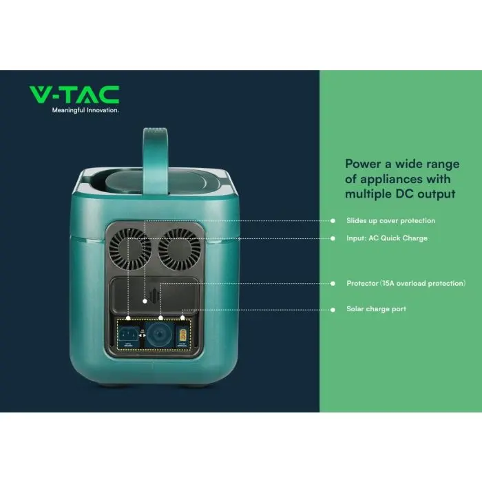  Trạm sạc V-TAC VT-1001 – 1000W, dung lượng 1050Wh ( 328.300mAh ) - Ảnh 3