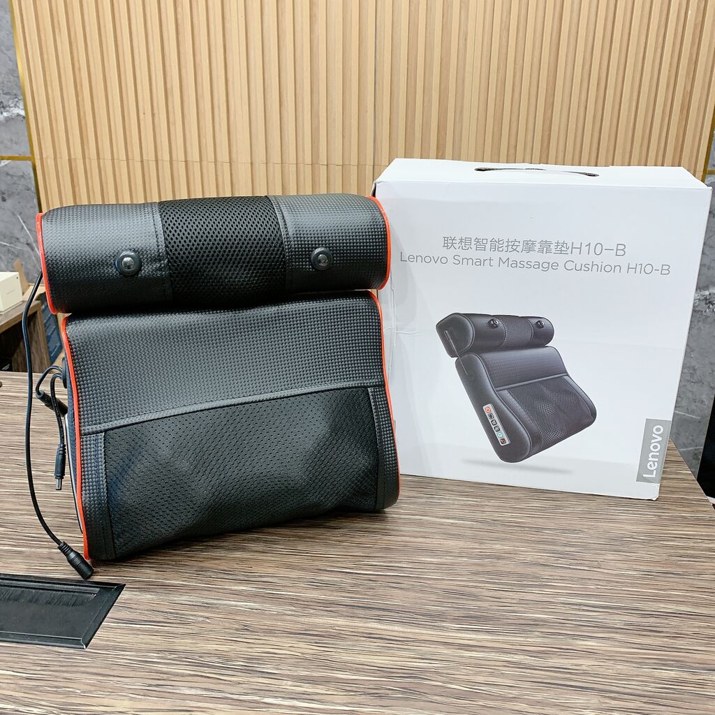 Gối massage lưng đa năng bi đá nóng LENOVO - H10B