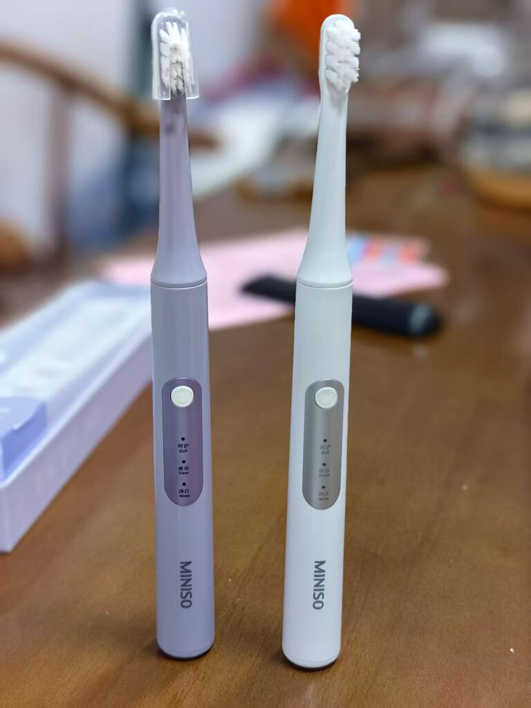 {Order giao 30/8} Bàn chải điện MINISO, chống nước IPX7, 3 chế độ, rung sóng âm  - Ảnh 6