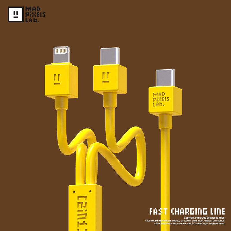 {Order giao 30/8} Cáp 2 đầu Hãng Mfish C to C & L, sạc nhanh iPhone 14/15/16 (ko hộp,màu ngẫu nhiên)
