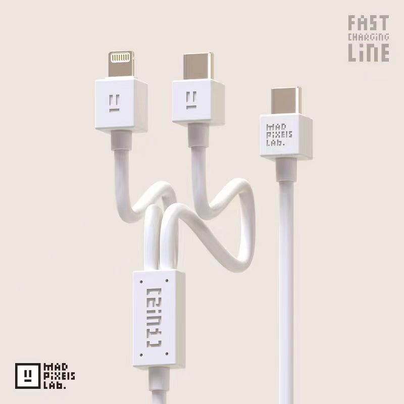 Cáp 2 đầu Hãng Mfish C to C & L, sạc nhanh iPhone 14/15/16 (ko hộp,màu ngẫu nhiên) - Ảnh 6
