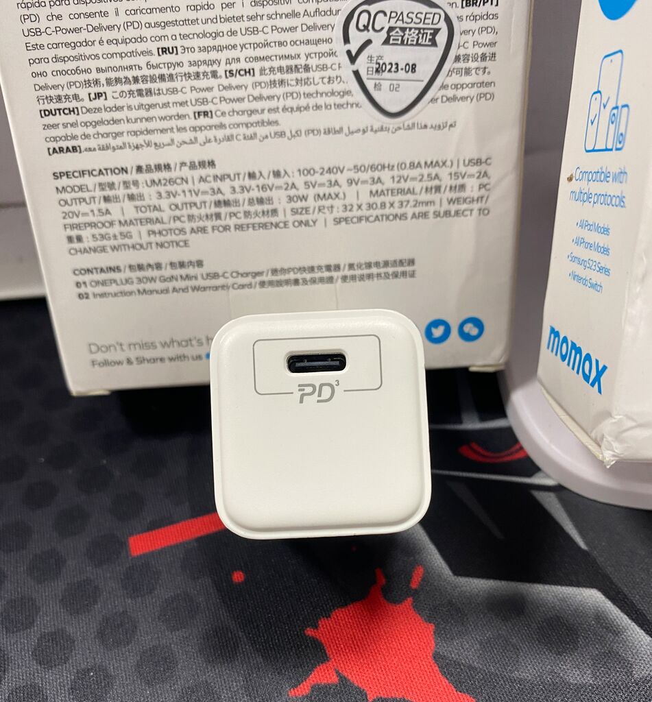 Củ sạc nhanh Momax ONEPLUG 30W Gan mini USB-C UM26CN (sạc siêu nhanh cho iphone) - Ảnh 5
