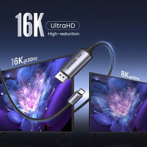 Cáp USB-C sang Display Port UGREEN CM707 (25865) dài 2m, hỗ trợ 16K - Ảnh 3