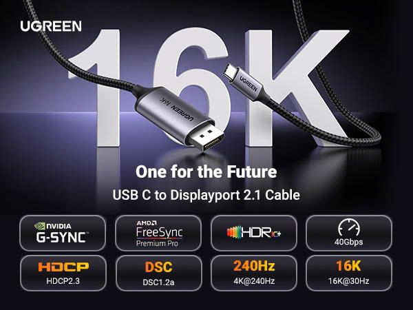 Cáp USB-C sang Display Port UGREEN CM707 (25865) dài 2m, hỗ trợ 16K - Ảnh 4