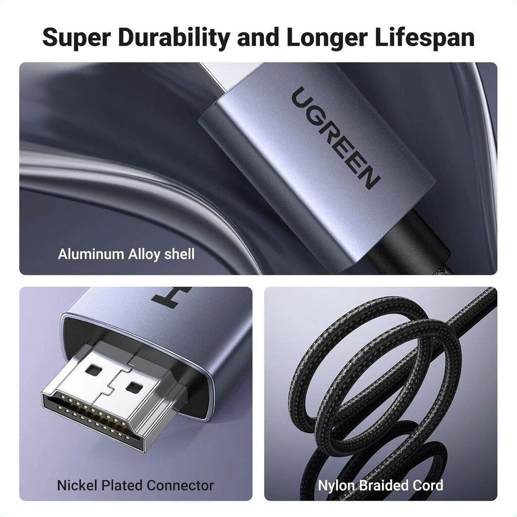 Cáp Ugreen HD153 (25300) Hdmi to Hdmi 4K - dài 3M - Ảnh 2