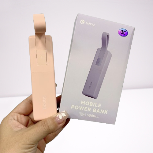 Pin sạc dự phòng liền dây hãng Sanag K30 dung lượng 5000mAh