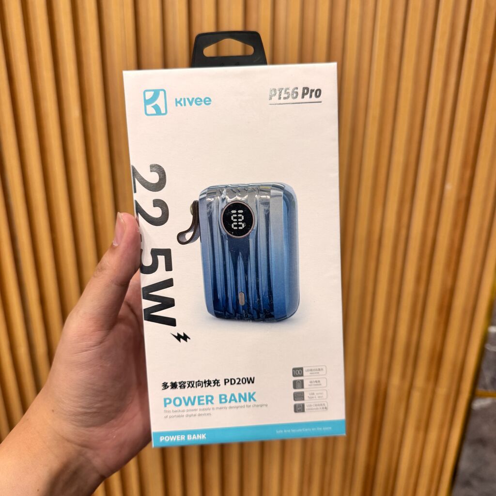 Pin dự phòng 10.000mAh KIVEE - PT56 PRO, siêu nhỏ, sạc nhanh 22.5W - Ảnh 4