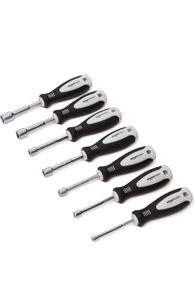Bộ Tovit / Tô vít 7 Món Amazon Basics ( Mỹ ) - Từ 5 mm đến 13 mm - Ảnh 2