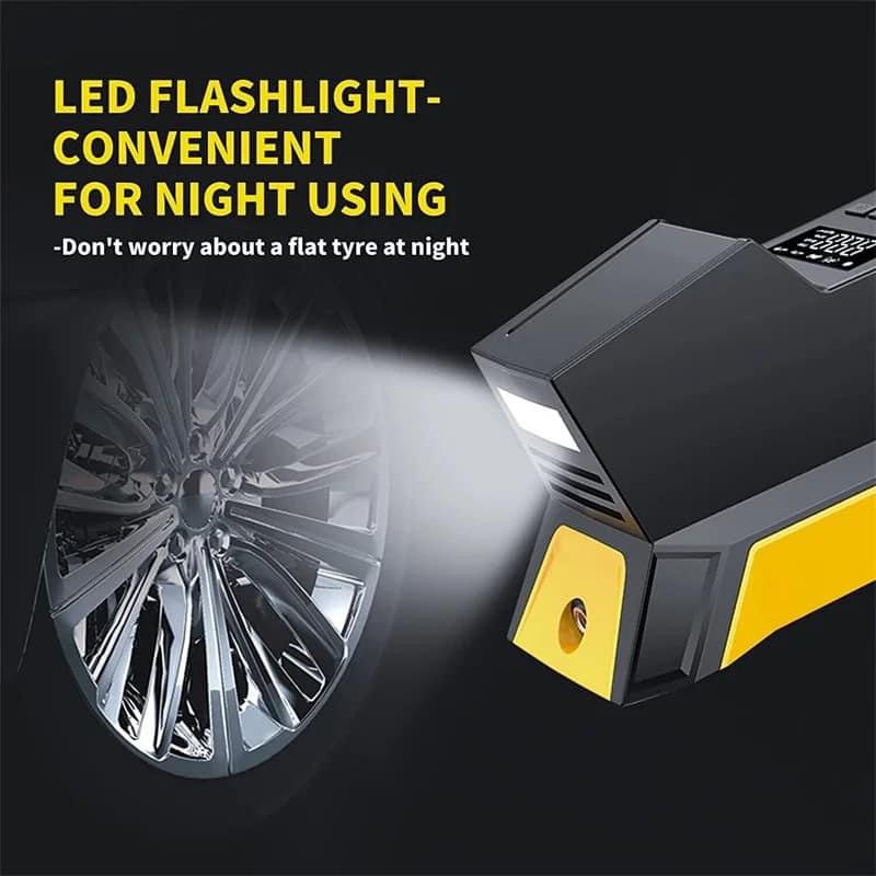 Máy bơm lốp xe hơi Hãng CARSUN , bơm điện oto 100W, có đèn pin ( Hàng Amazon Mỹ ) - Ảnh 8