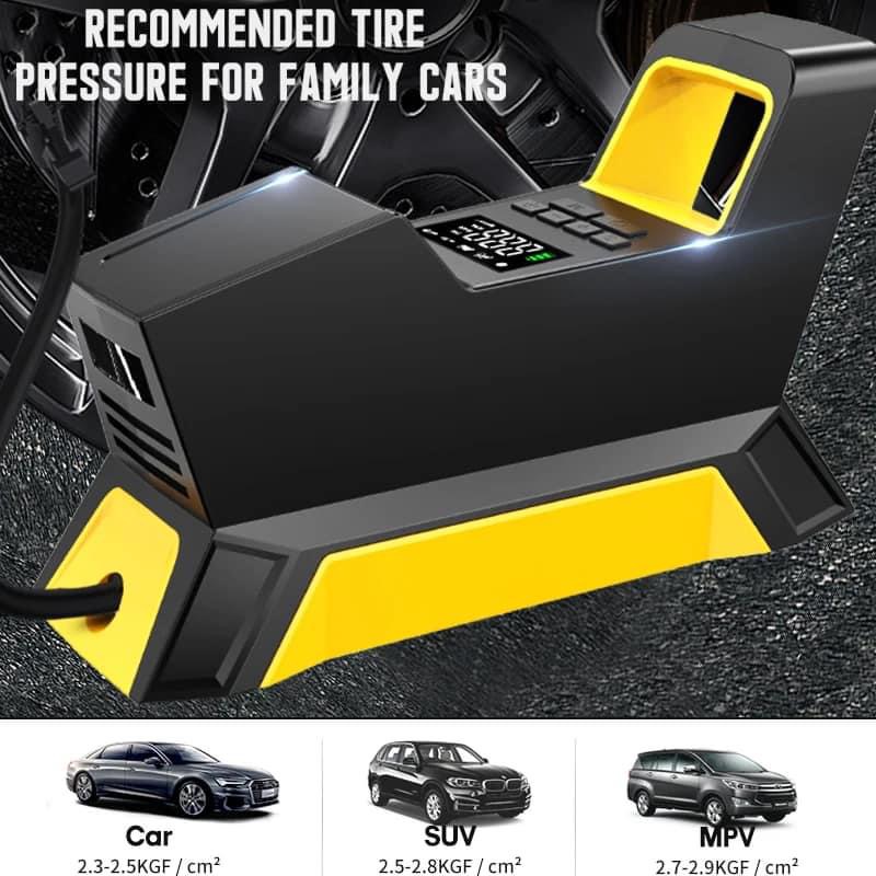 Máy bơm lốp xe hơi Hãng CARSUN , bơm điện oto 100W, có đèn pin ( Hàng Amazon Mỹ ) - Ảnh 10