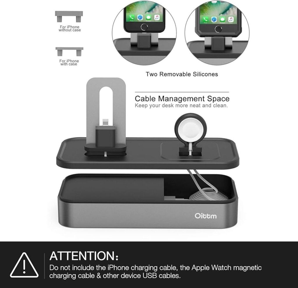 Dock sạc đa năng Oittm cho iPhone, iPad và Apple Watch ( hàng Amazon), ko bao gồm cáp sạc - Ảnh 2