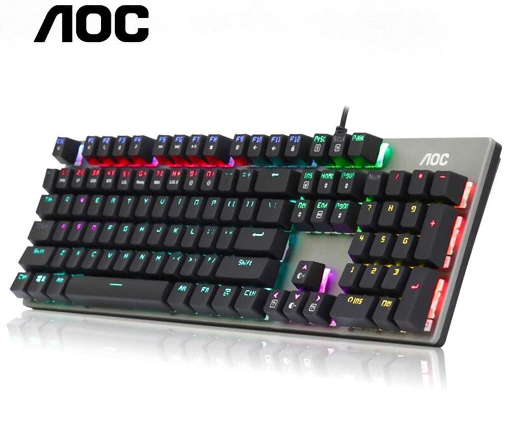 Bàn phím cơ AOC GK410 | 104 phím đèn RGB