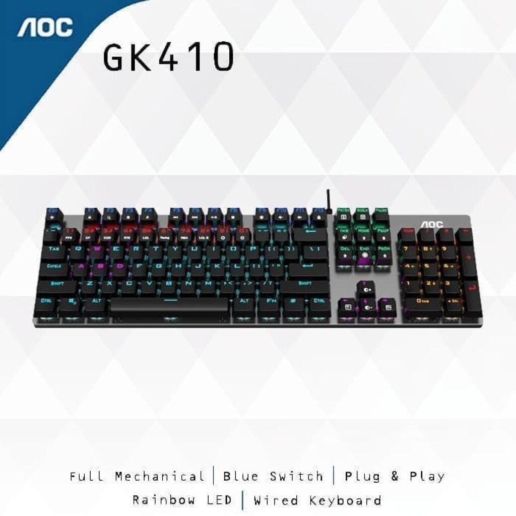 Bàn phím cơ AOC GK410 | 104 phím đèn RGB - Ảnh 3