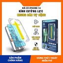 Kính cường lực tự dán iPhone khung dán tự động siêu dễ dán, viền mỏng, chống bám bụi - Ảnh 8