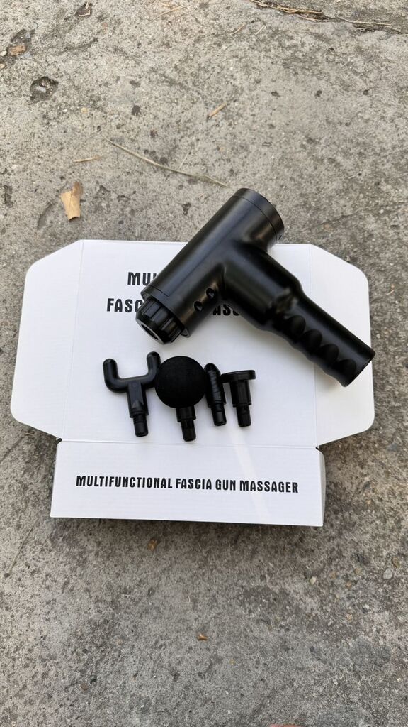 Súng Massage Fascia Gun - có 4 đầu đấm - Ảnh 3