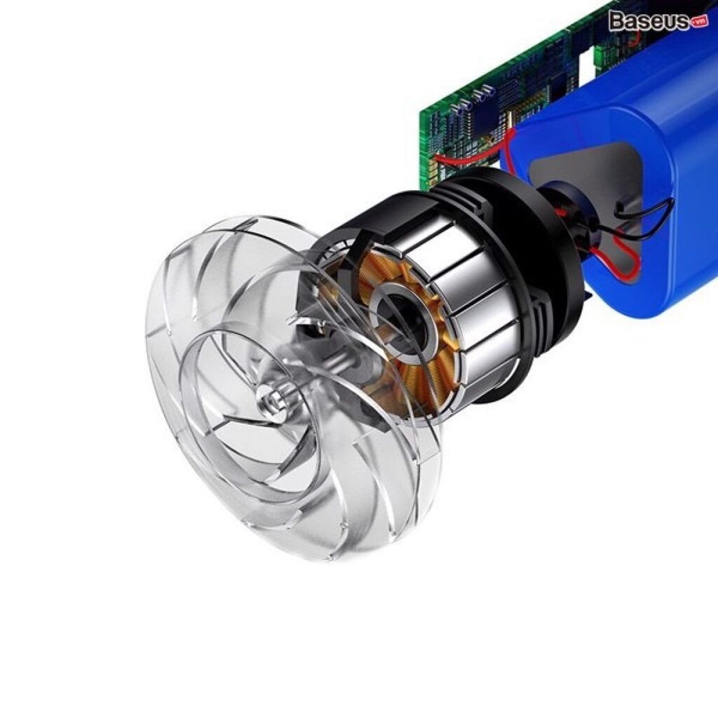 Máy hút bụi mini cầm tay tích điện Baseus hút cực mạnh có đầu thay thế - Ảnh 3
