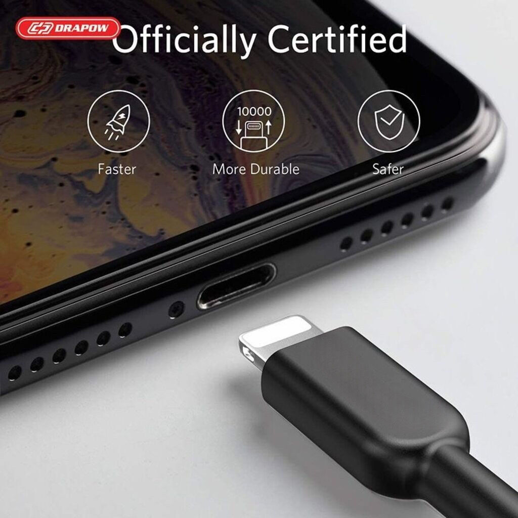Cáp sạc dây dù iPhone 0.9 mét - DRAPOW CZ08 siêu bền chống đứt - Ảnh 8