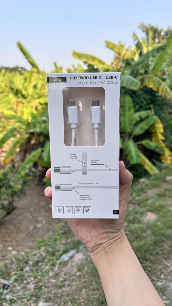 Dây cáp sạc nhanh Type C to C hãng HYKKER - Ba Ian , sạc được iPhone 15 & máy Android