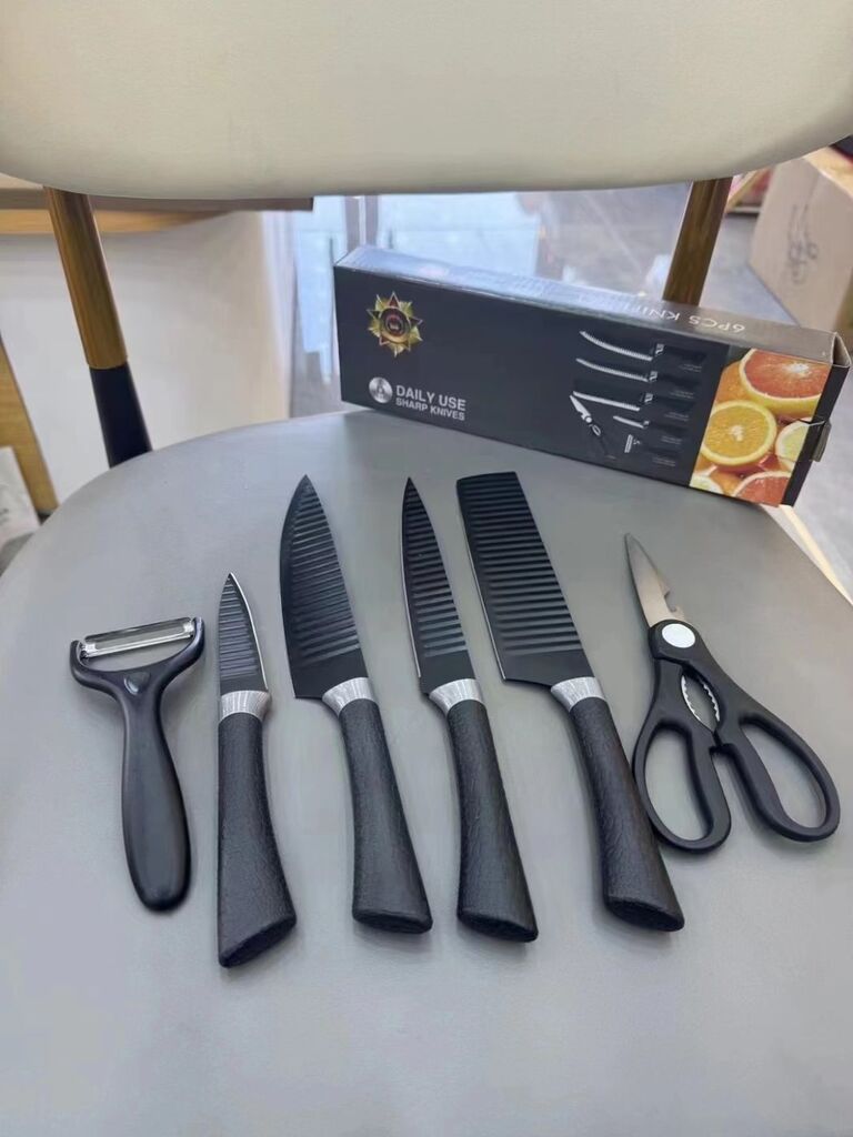 Bộ dao làm bếp 6 món SHARP KNIFE ( Fullbox ) - sản phẩm phân khúc bình dân