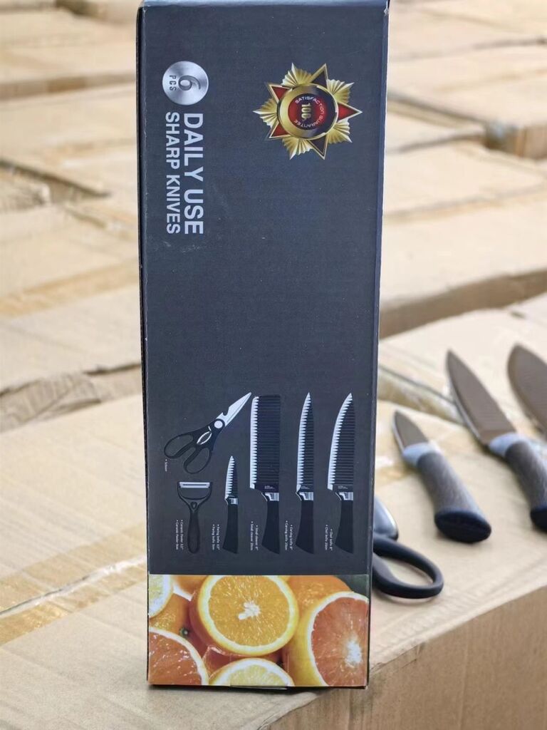Bộ dao làm bếp 6 món SHARP KNIFE ( Fullbox ) - sản phẩm phân khúc bình dân - Ảnh 2