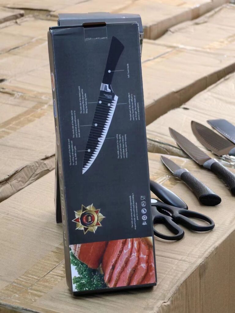 Bộ dao làm bếp 6 món SHARP KNIFE ( Fullbox ) - sản phẩm phân khúc bình dân - Ảnh 3
