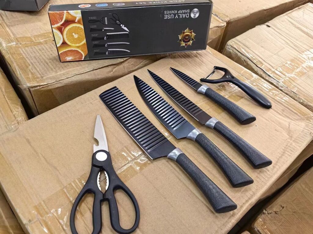 Bộ dao làm bếp 6 món SHARP KNIFE ( Fullbox ) - sản phẩm phân khúc bình dân - Ảnh 6