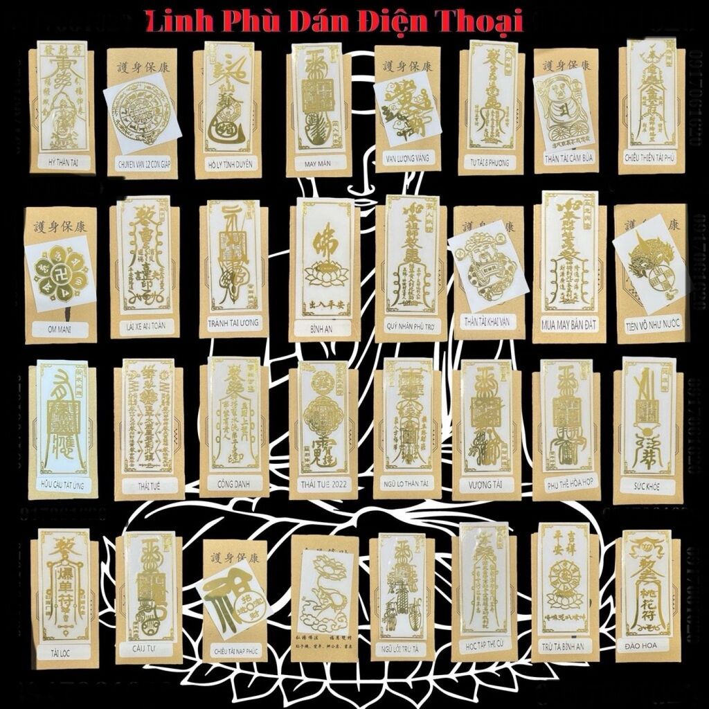 Miếng Dán Linh Phù cho điện thoại- hình Tài Lộc, May Mắn, Phong Thuỷ (Dán Điện Thoại, Đồ Dùng ...) - Ảnh 3